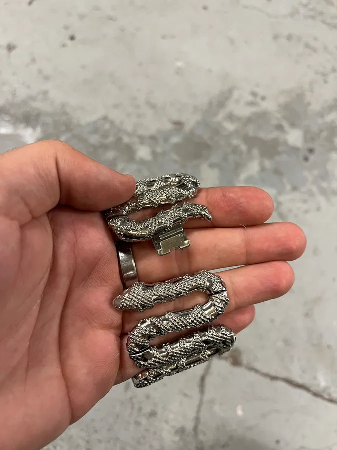 2000s Roberto Cavalli Crystal Snake Bracelet Watch KrgrovD 8