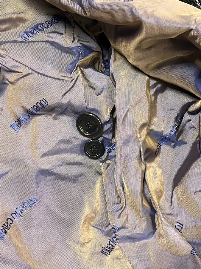 1990s Roberto Cavalli Dark Green Trench Coat DENvsxD 10