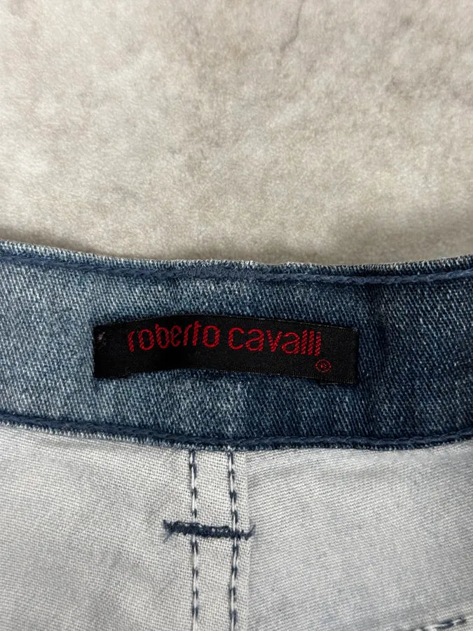 2000s Roberto Cavalli Deep Ocean Blue Gradient Pants QApNdbC 8