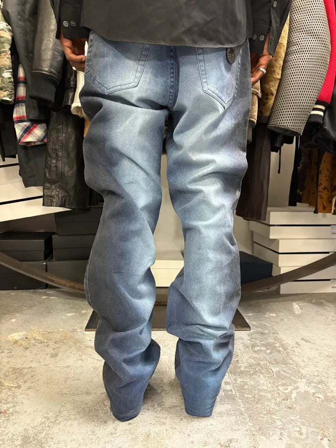 2000s Roberto Cavalli Deep Ocean Blue Gradient Pants gHTxhHi 2