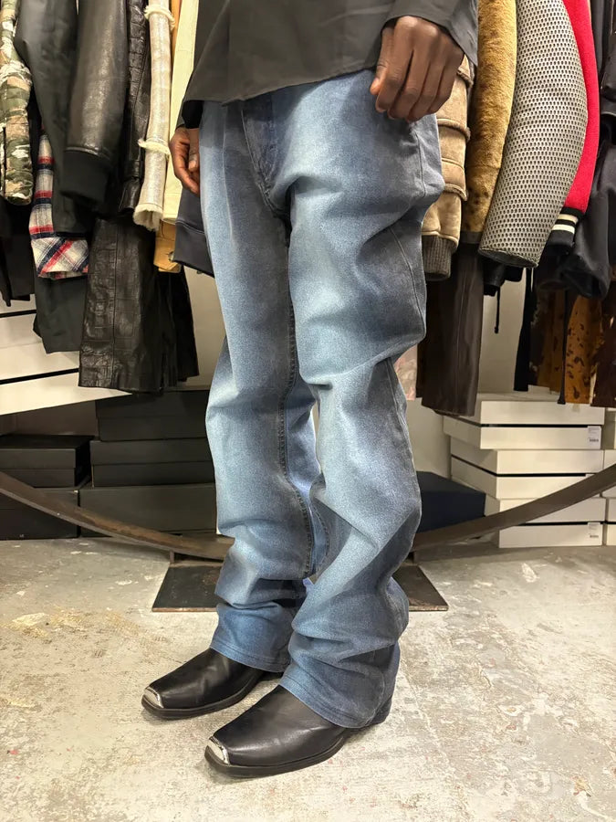 2000s Roberto Cavalli Deep Ocean Blue Gradient Pants gHTxhHi 1