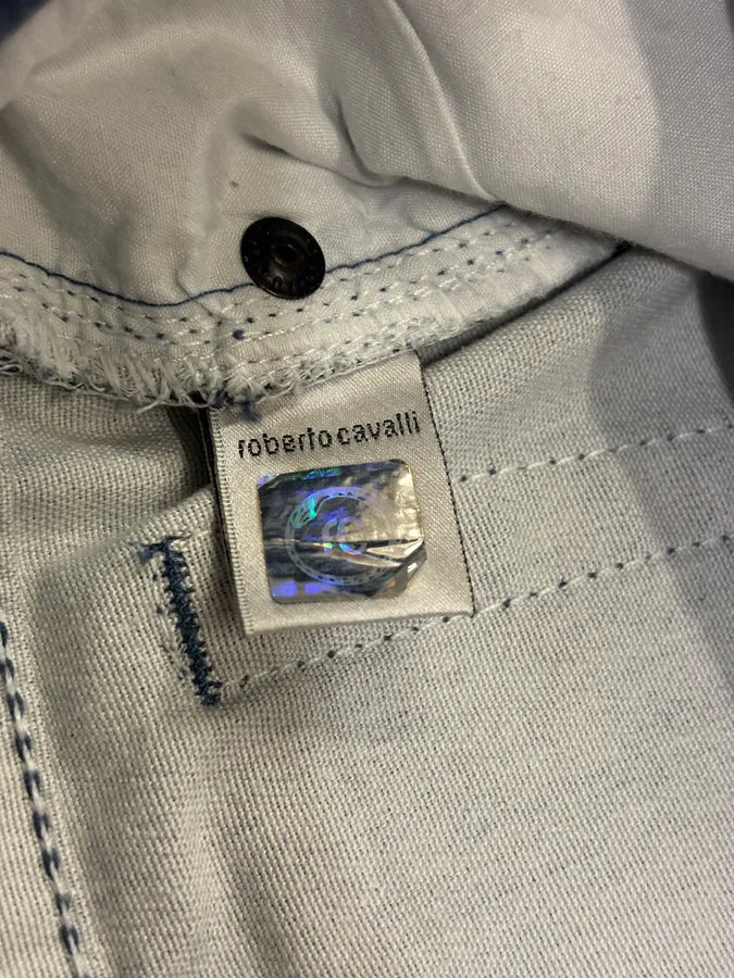 2000s Roberto Cavalli Deep Ocean Blue Gradient Pants gHTxhHi 10