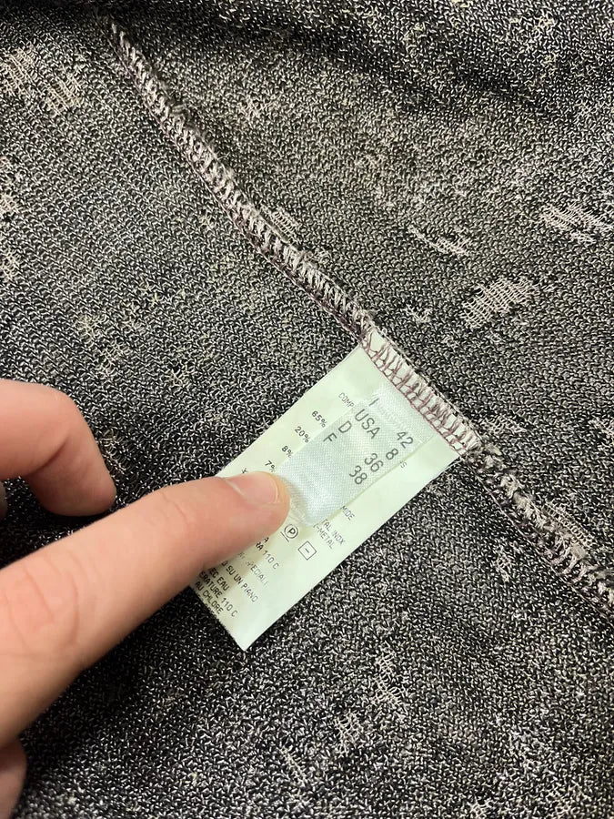 2000s Roberto Cavalli Destroyed Effect Grey Purple Cardigan DnyvvAs 9