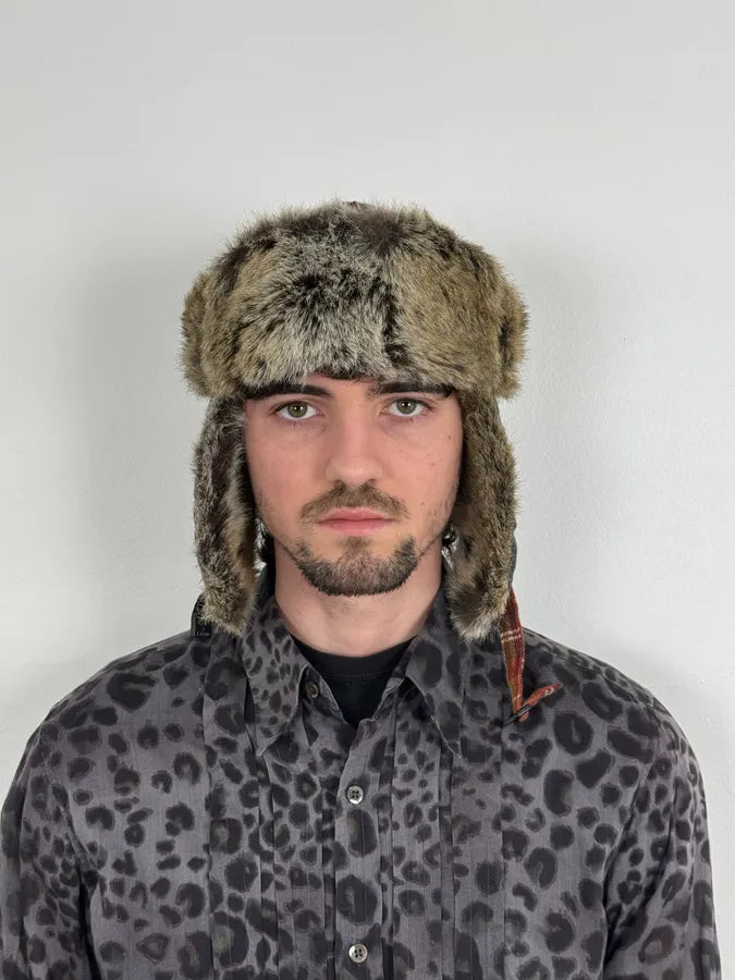 2000s Roberto Cavalli Devil Tartan Chapka Hat mPbqgQe 2