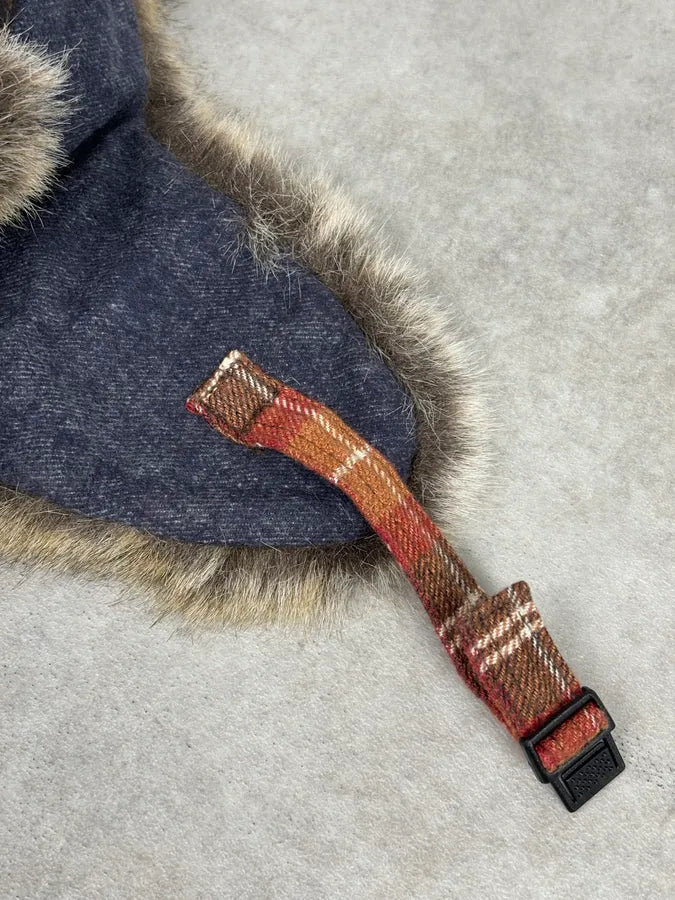 2000s Roberto Cavalli Devil Tartan Chapka Hat mPbqgQe 10