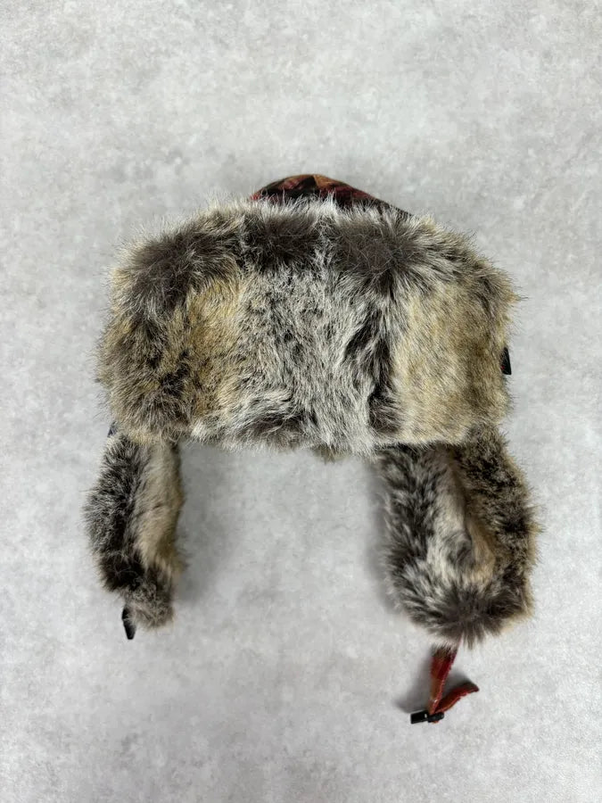 2000s Roberto Cavalli Devil Tartan Chapka Hat mPbqgQe 9