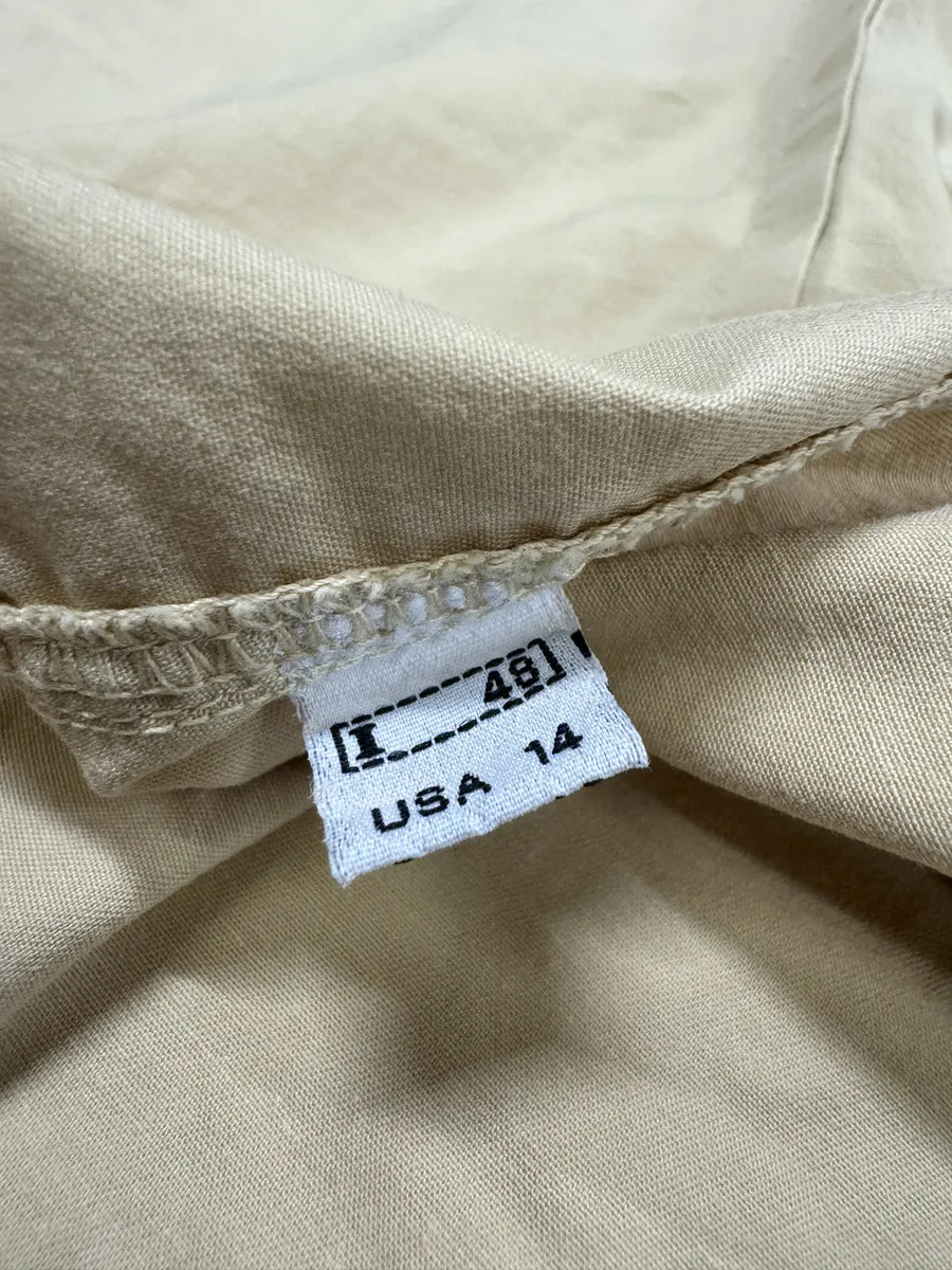 2000s Roberto Cavalli Eagle Patch Beige Shirt ArGkYIm 5