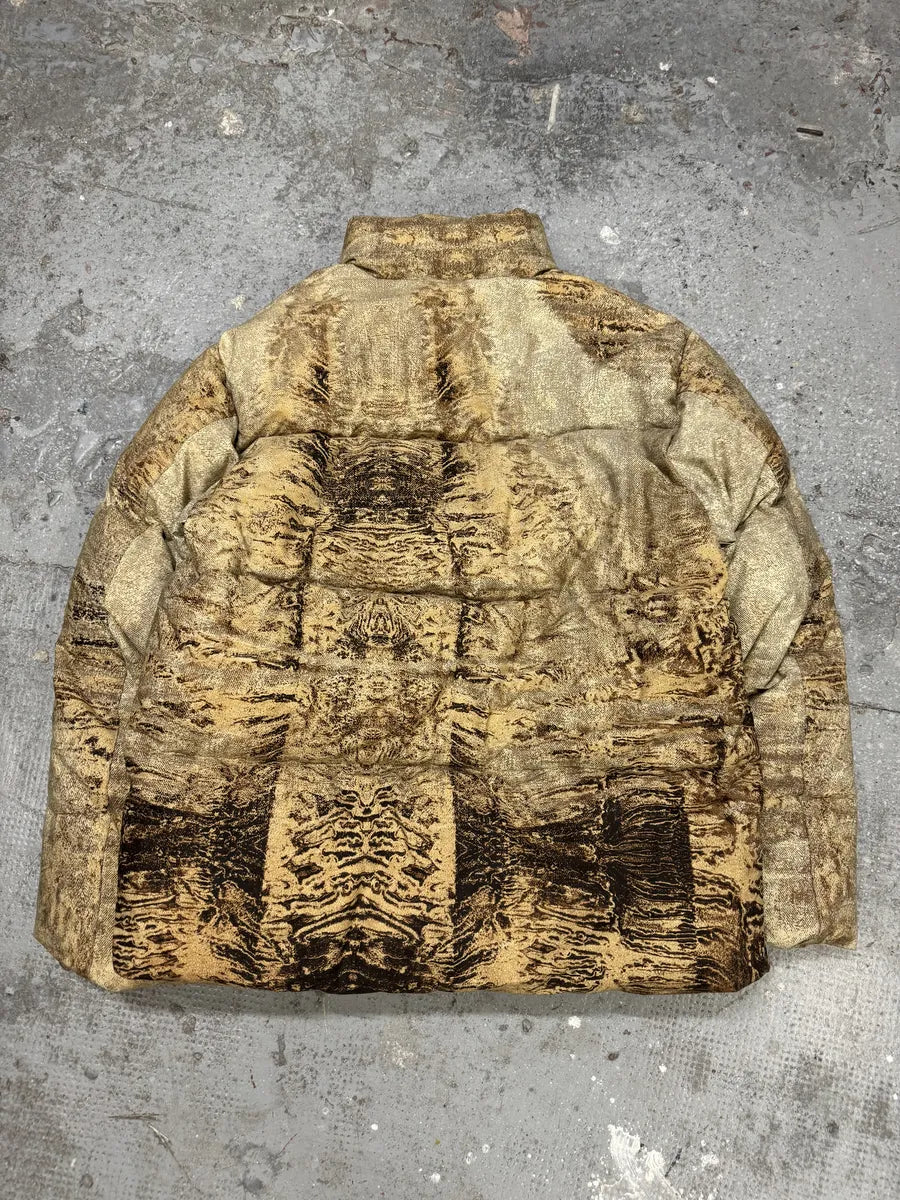 2000s Roberto Cavalli Eroded Creamy Puffer Jacket KMObKfb 1