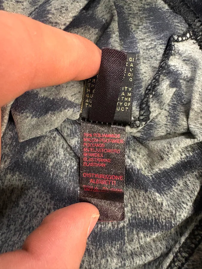 2000s Roberto Cavalli Extensible Savage Grey Longsleeves Top (S) sUUQZRd 8