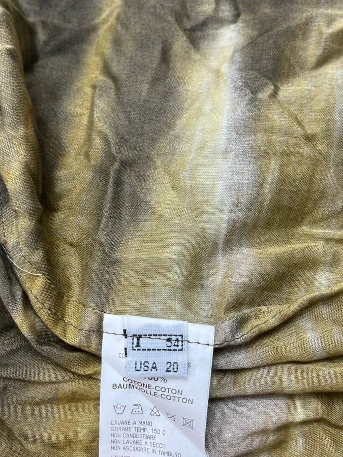 2000s Roberto Cavalli Faded Sunset Khaki Shirt uYlYXOq 10