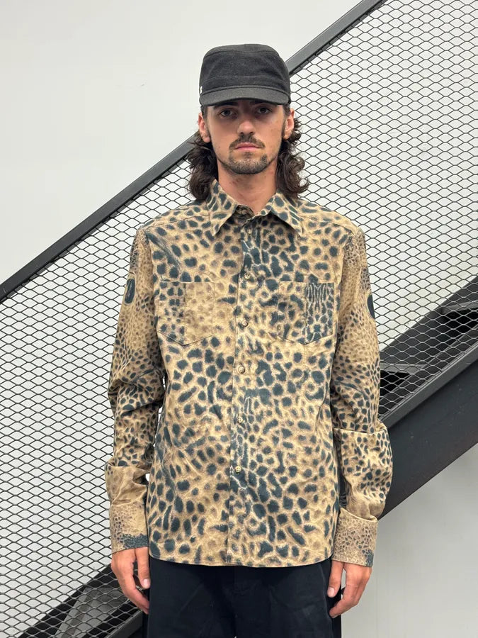 2000s Roberto Cavalli Faded Leopard Shirt TxvDdLA 1
