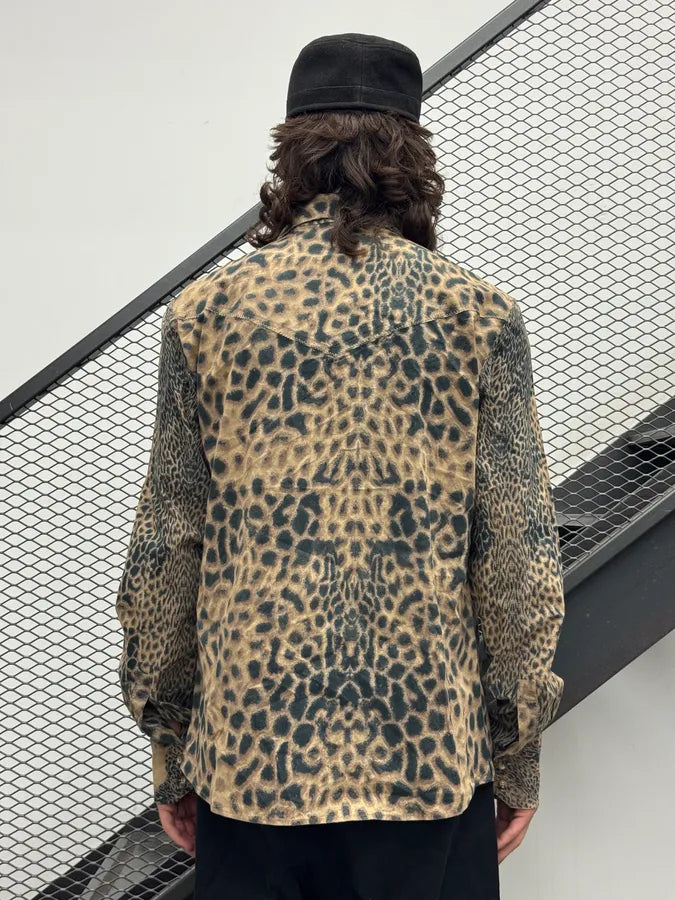 2000s Roberto Cavalli Faded Leopard Shirt TxvDdLA 2