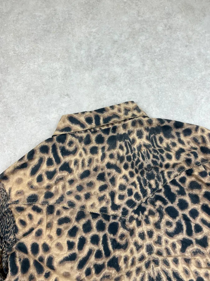 2000s Roberto Cavalli Faded Leopard Shirt TxvDdLA 7