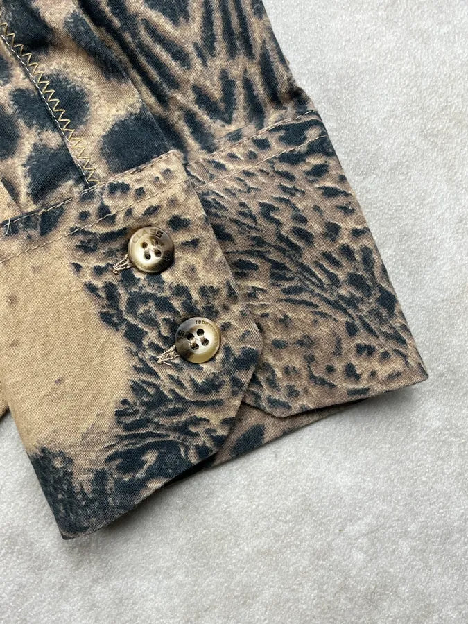 2000s Roberto Cavalli Faded Leopard Shirt TxvDdLA 10