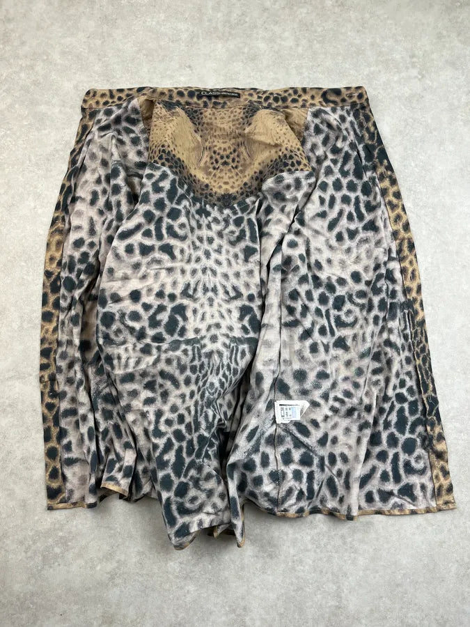 2000s Roberto Cavalli Faded Leopard Shirt TxvDdLA 9
