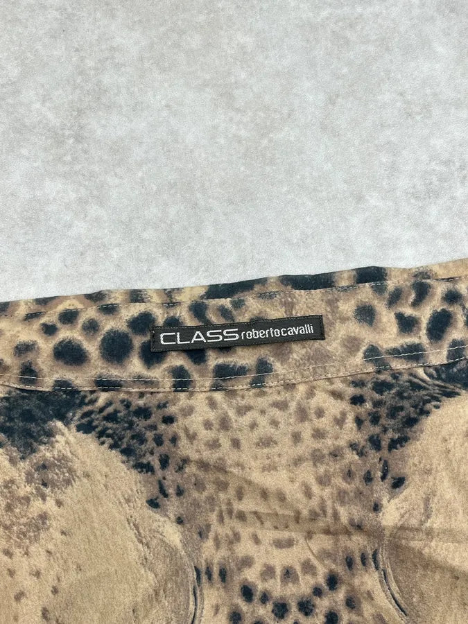 2000s Roberto Cavalli Faded Leopard Shirt TxvDdLA 11