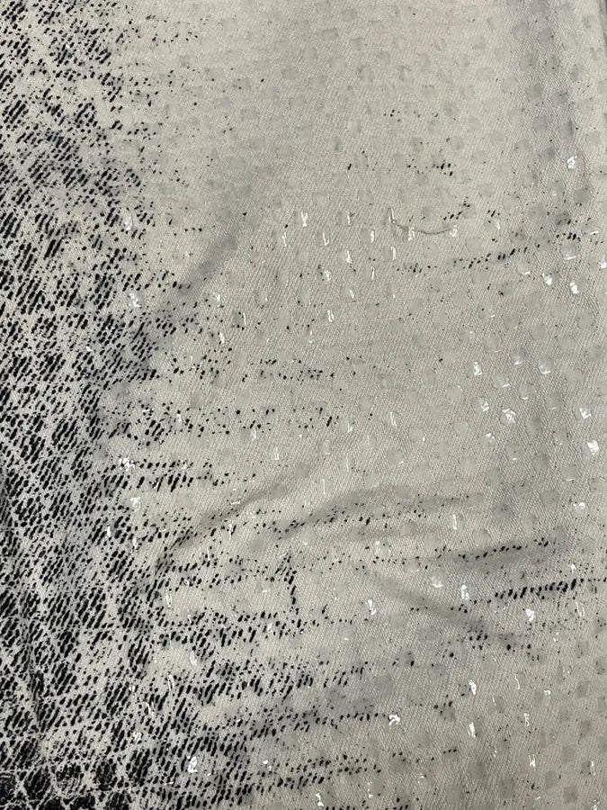 2000s Roberto Cavalli Faded Python Effect White Pants pqwvbgy 3