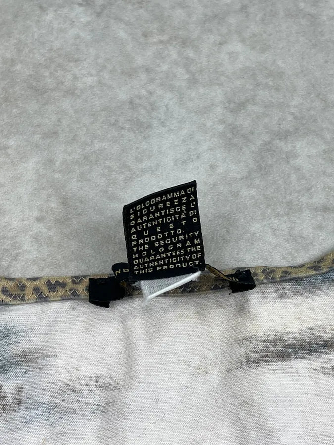2000s Cavalli Beige Faded Zebra Longsleeve CxUPHQF 8