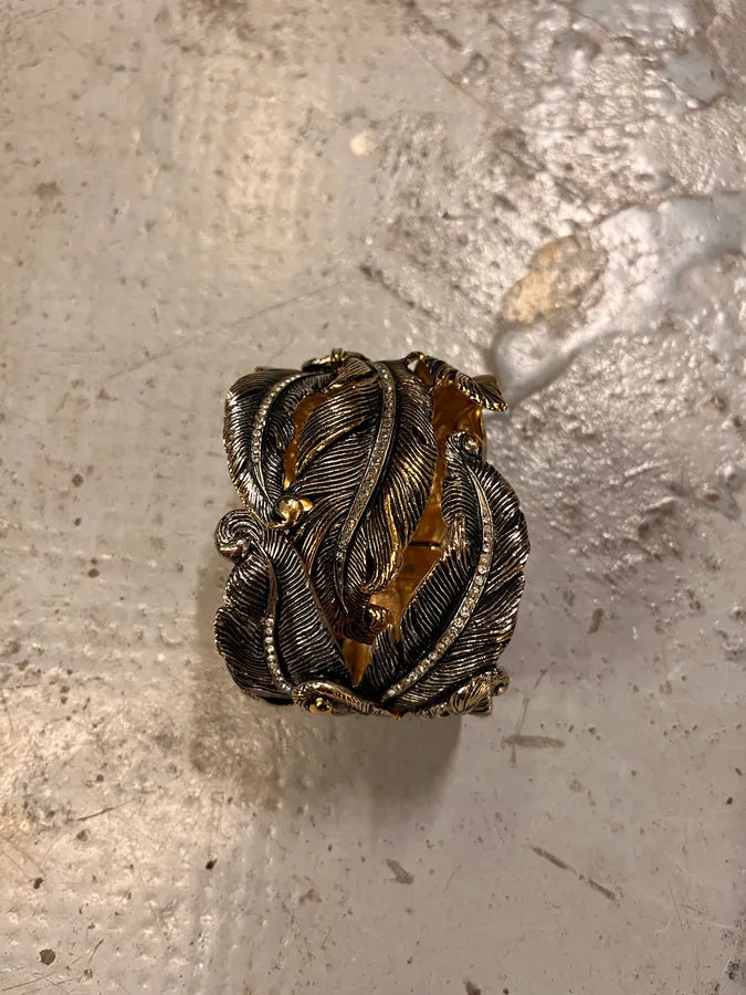 2000s Roberto Cavalli Feathers Armband Bracelet tYgNrkl 1