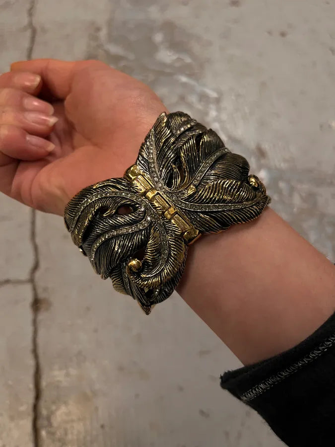 2000s Roberto Cavalli Feathers Armband Bracelet tYgNrkl 3