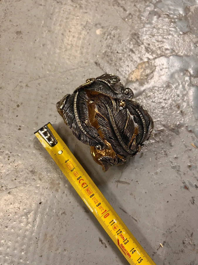 2000s Roberto Cavalli Feathers Armband Bracelet tYgNrkl 5