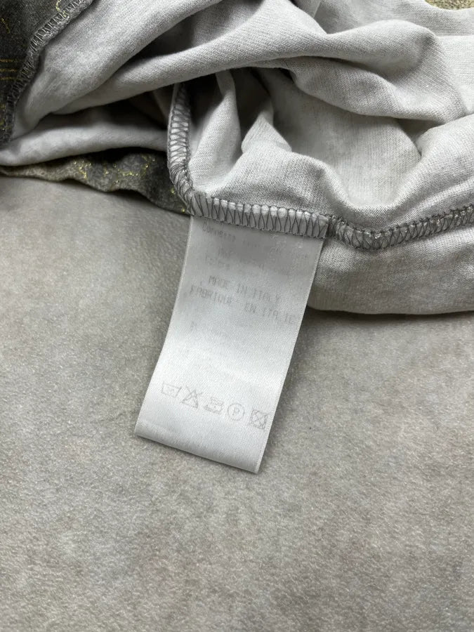 2000s Roberto Cavalli Flower Mosaic Grey Longsleeve oOiTRZq 7