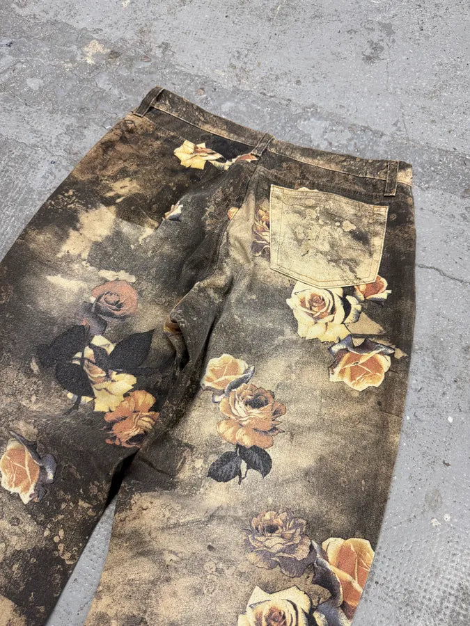 2000s Roberto Cavalli Flowers Apocaliptic Pants KBDZECH 4