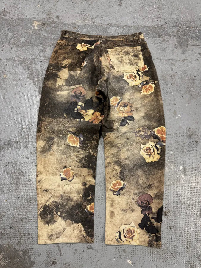 2000s Roberto Cavalli Flowers Apocaliptic Pants KBDZECH 5