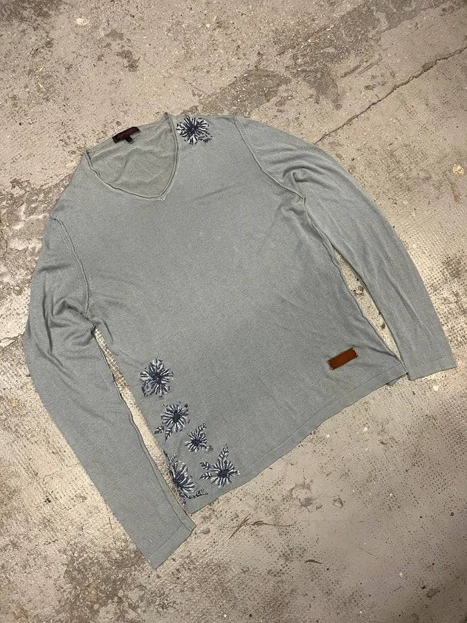 2000s Roberto Cavalli Flowers Sweater yeFenNm 5