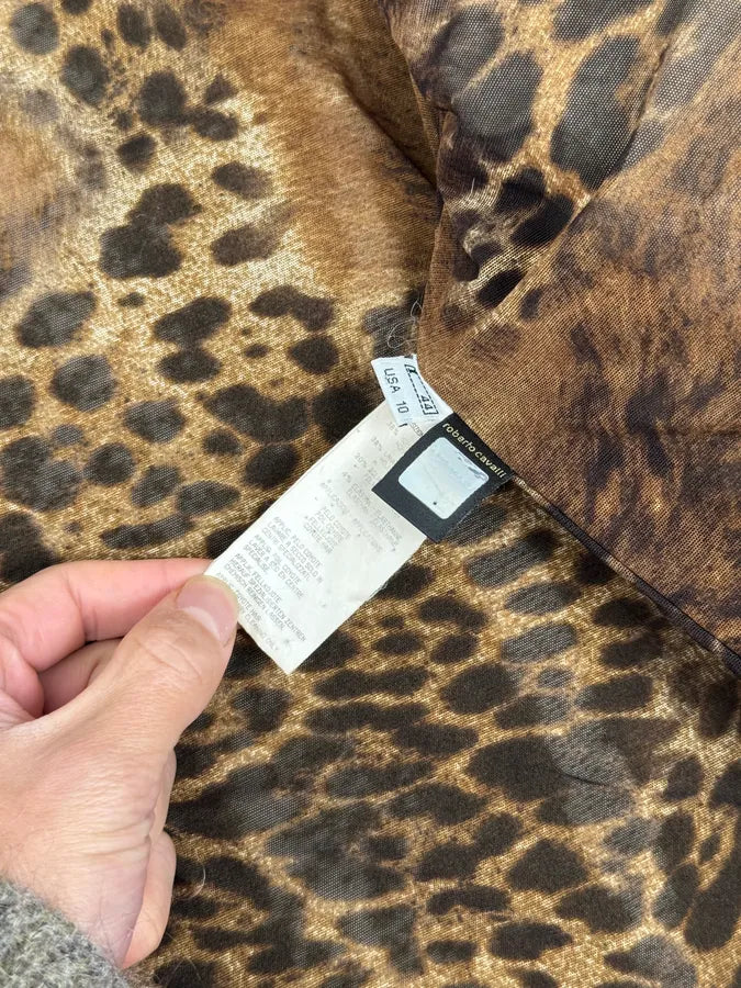 2000s Roberto Cavalli Fur Mohair Wool Beige Jacket EKsdCpo 6