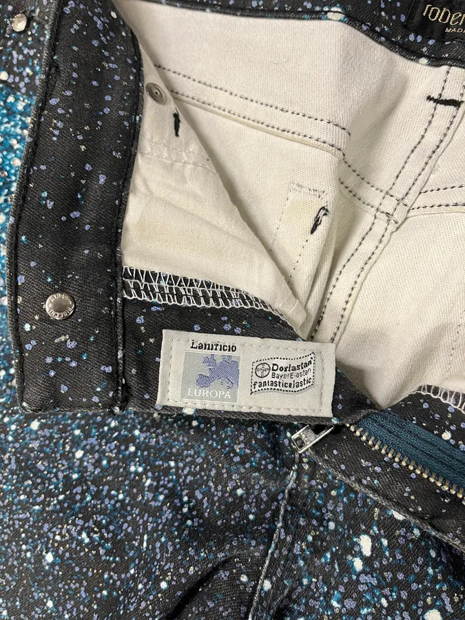 2000s Roberto Cavalli Galaxy Blue Pants wmNiQoE 10