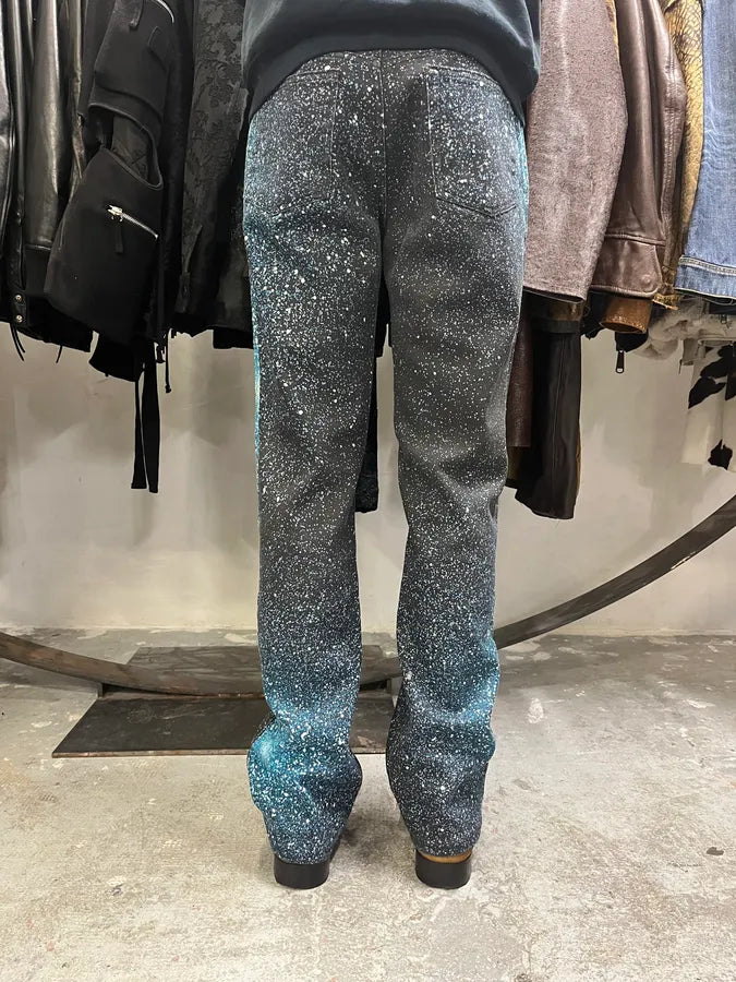 2000s Roberto Cavalli Galaxy Blue Pants wmNiQoE 3