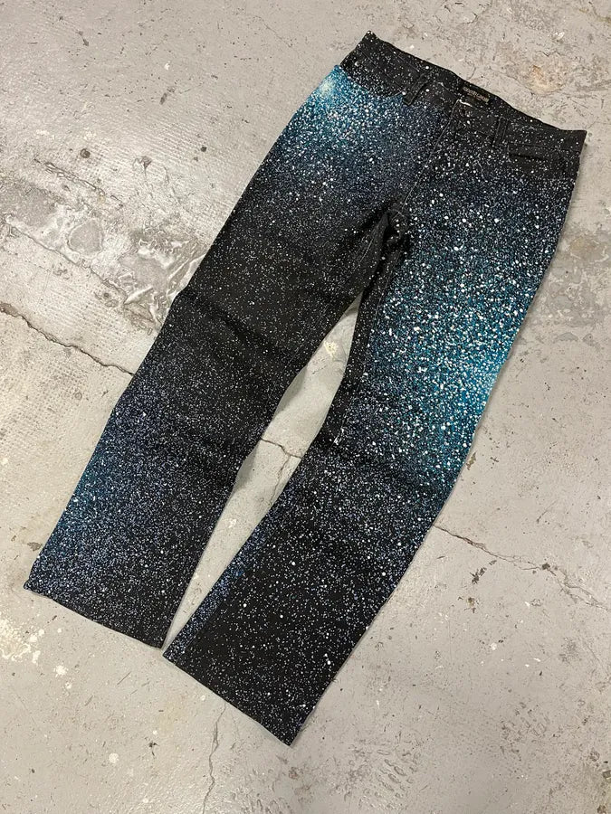 2000s Roberto Cavalli Galaxy Blue Pants wmNiQoE 4