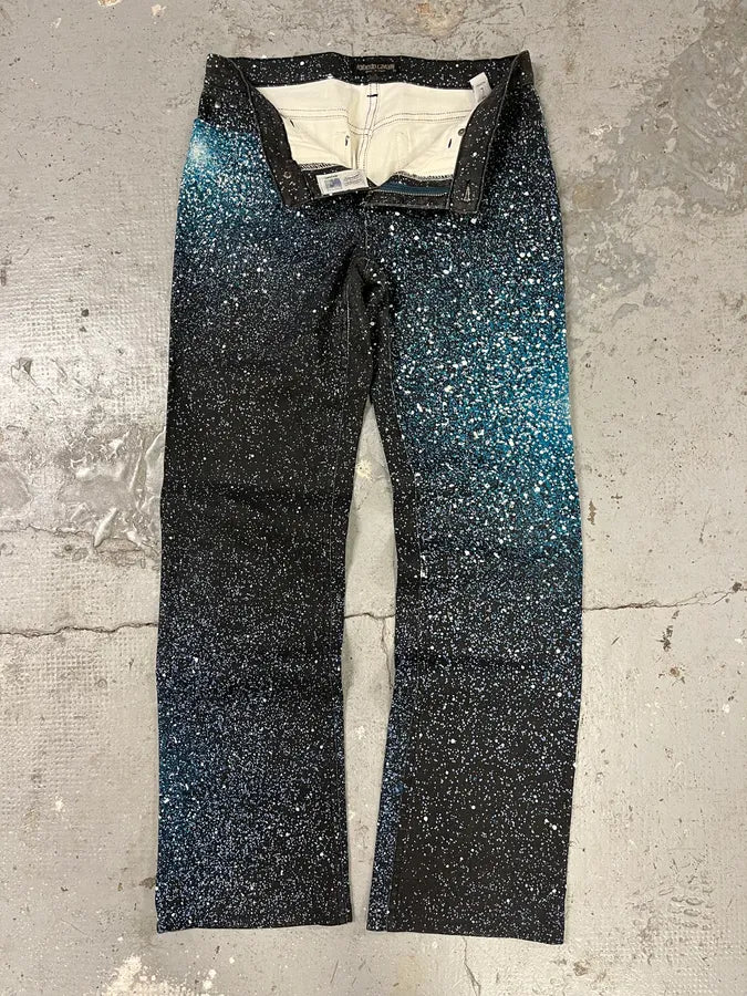 2000s Roberto Cavalli Galaxy Blue Pants wmNiQoE 5