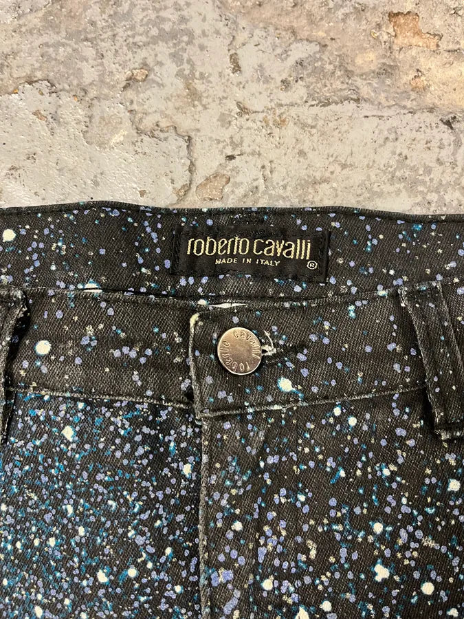 2000s Roberto Cavalli Galaxy Blue Pants wmNiQoE 8