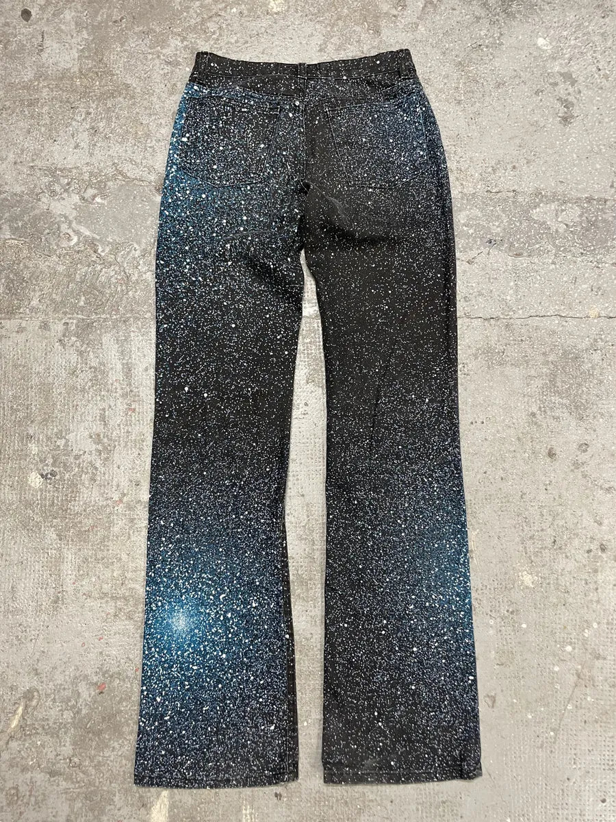 2000s Roberto Cavalli Galaxy Expansion Blue Pants (XS) 1