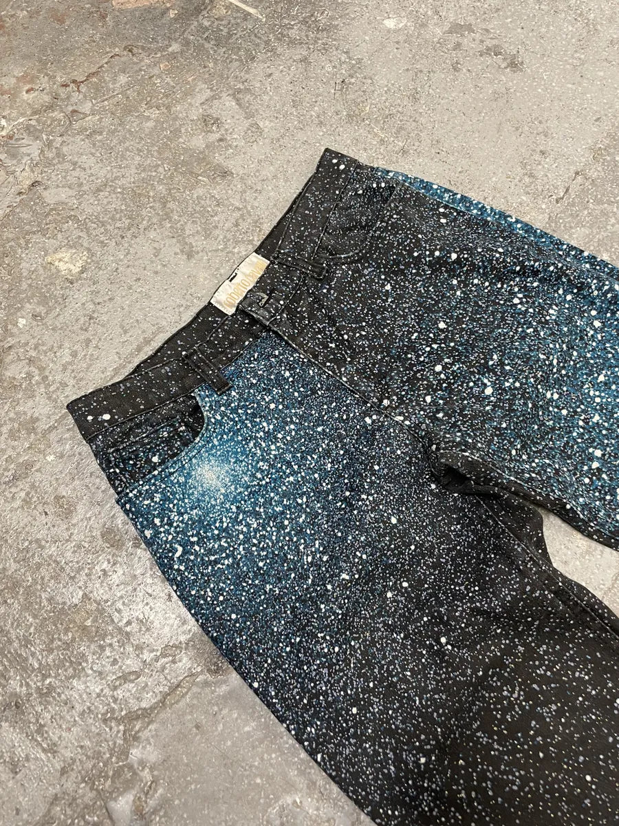 2000s Roberto Cavalli Galaxy Expansion Blue Pants (XS) 5