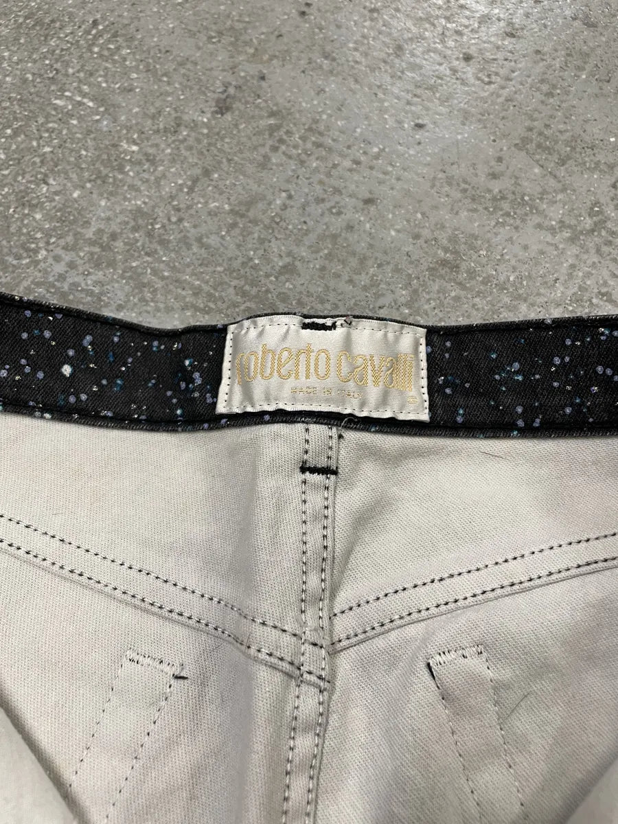 2000s Roberto Cavalli Galaxy Expansion Blue Pants (XS) 7