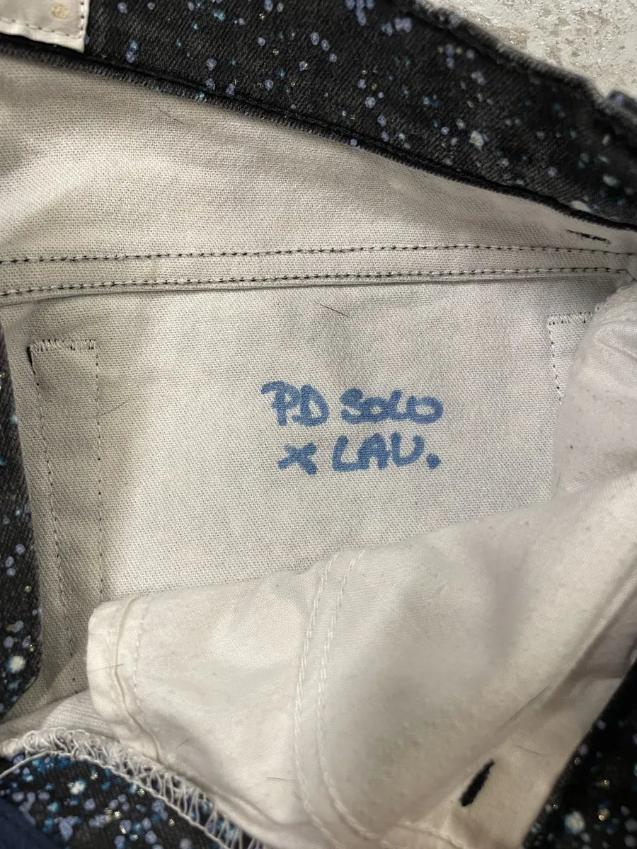 2000s Roberto Cavalli Galaxy Expansion Blue Pants (XS) 8