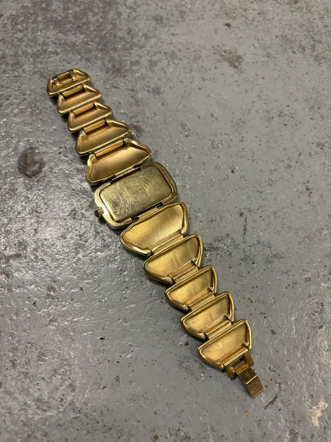 2000s Roberto Cavalli Gold Chunky Link Snake Watch ssumYQl 5