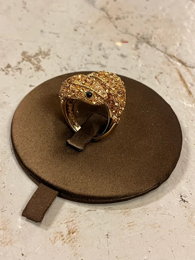 2000s Roberto Cavalli Golden Snake Adjustable Ring JDmRplt 2