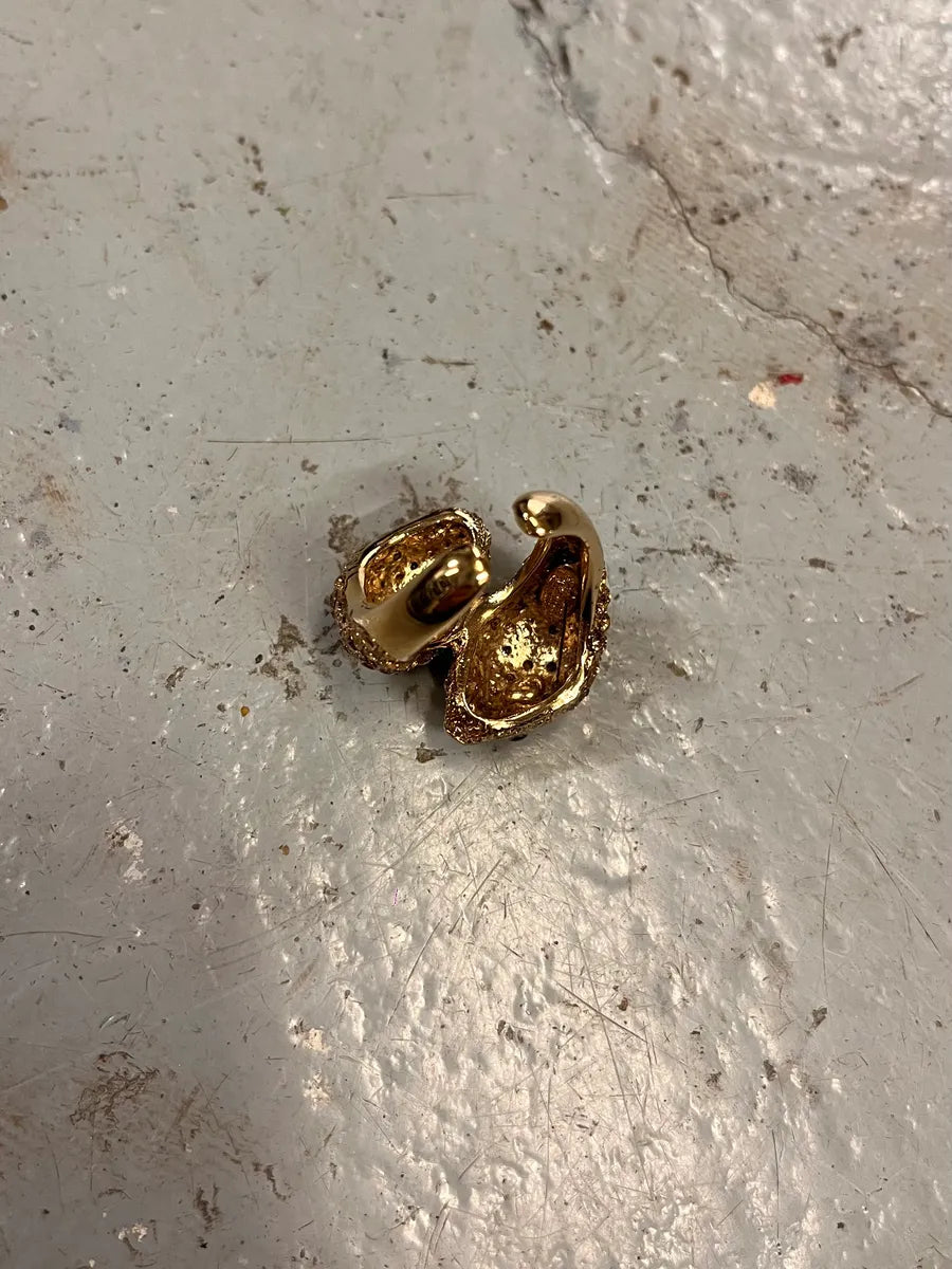 2000s Roberto Cavalli Golden Snake Adjustable Ring JDmRplt 4