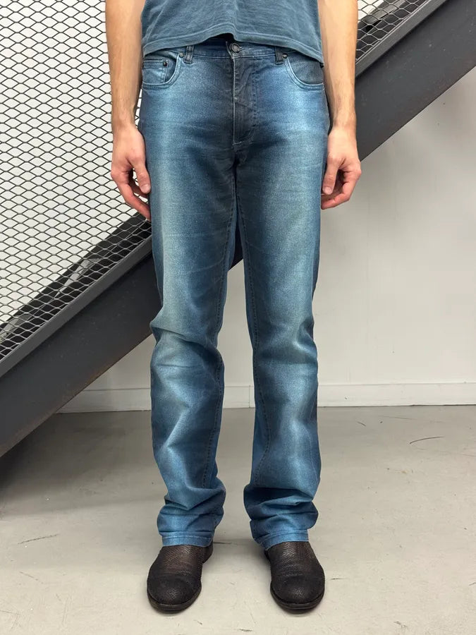 2000s Roberto Cavalli Gradient Blue Pants xjuDFFn 0