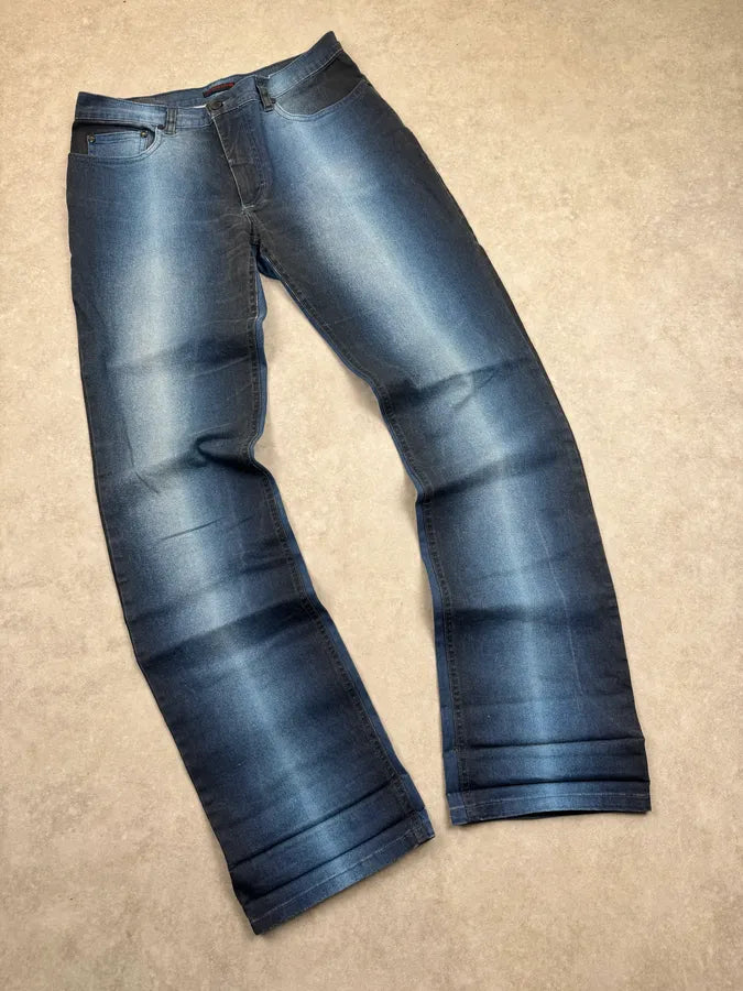 2000s Roberto Cavalli Gradient Blue Pants xjuDFFn 4