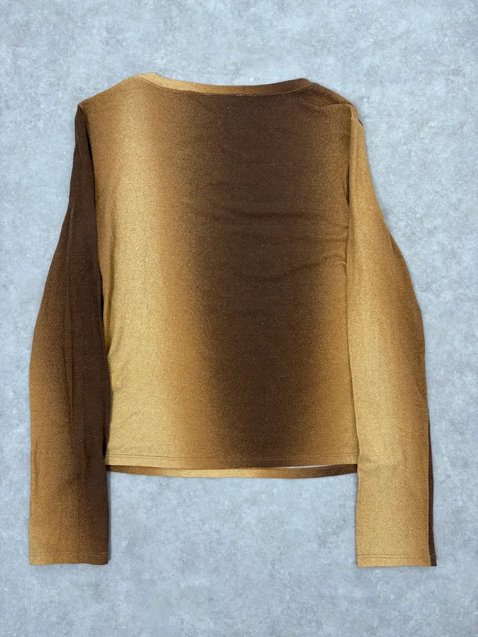 2000s Roberto Cavalli Gradient Golden Sun Longsleeves Nbddbsp 5