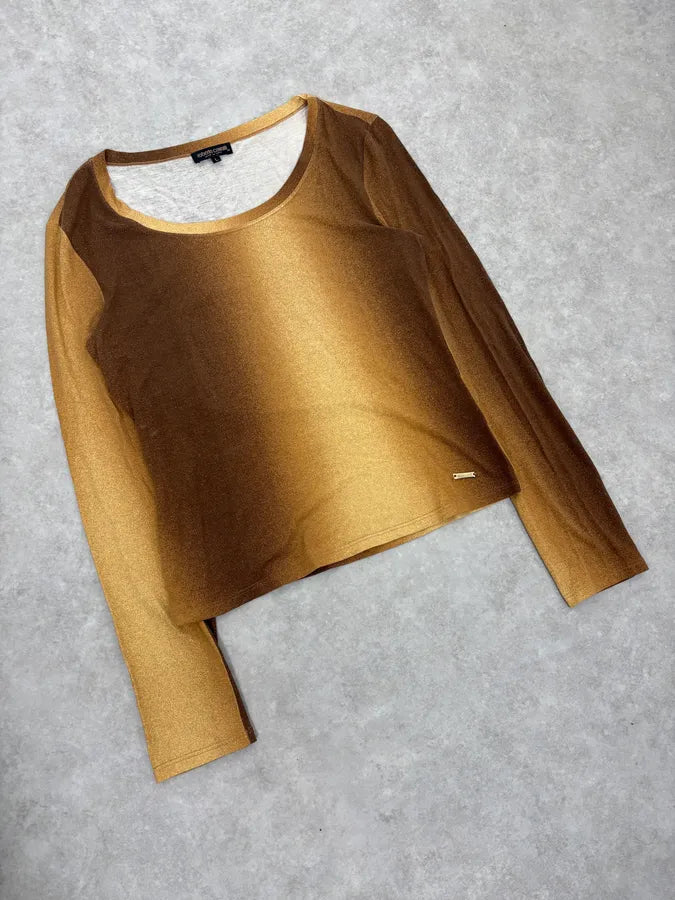 2000s Roberto Cavalli Gradient Golden Sun Longsleeves Nbddbsp 3