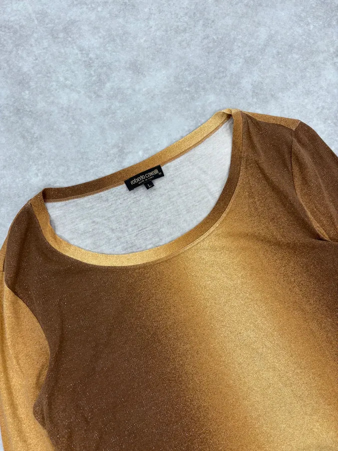 2000s Roberto Cavalli Gradient Golden Sun Longsleeves Nbddbsp 4