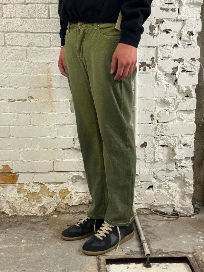 2000s Roberto Cavalli Gradient Green Glitter Pants dPVqxYR 1