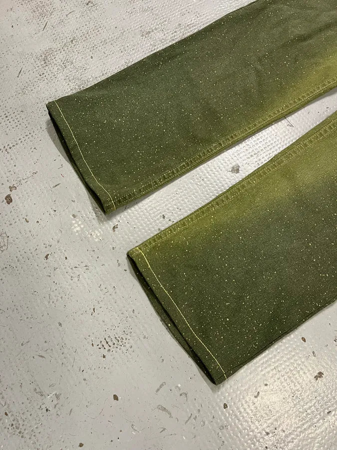 2000s Roberto Cavalli Gradient Green Glitter Pants dPVqxYR 6