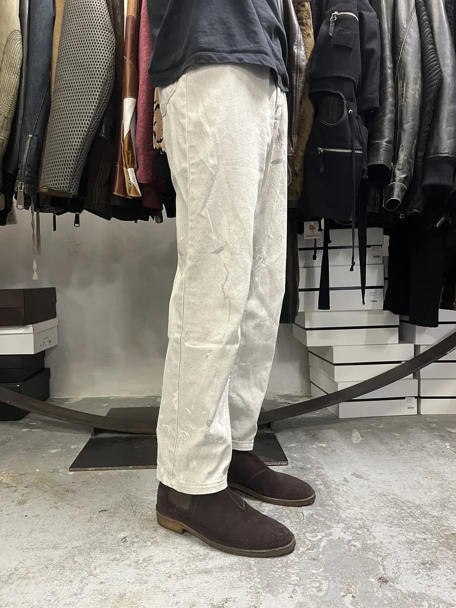 2000s Roberto Cavalli Grey Flowers Archive Pants mZthipG 3